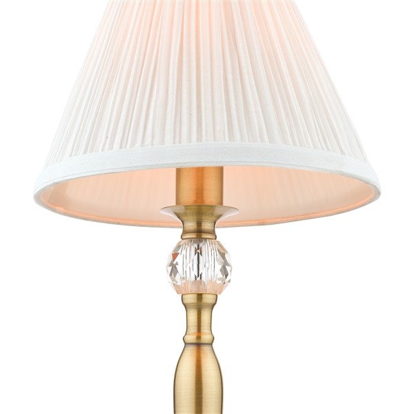 (image for) Laura Ashley Ellis Table Lamp Antique Brass With Ivory Shade
